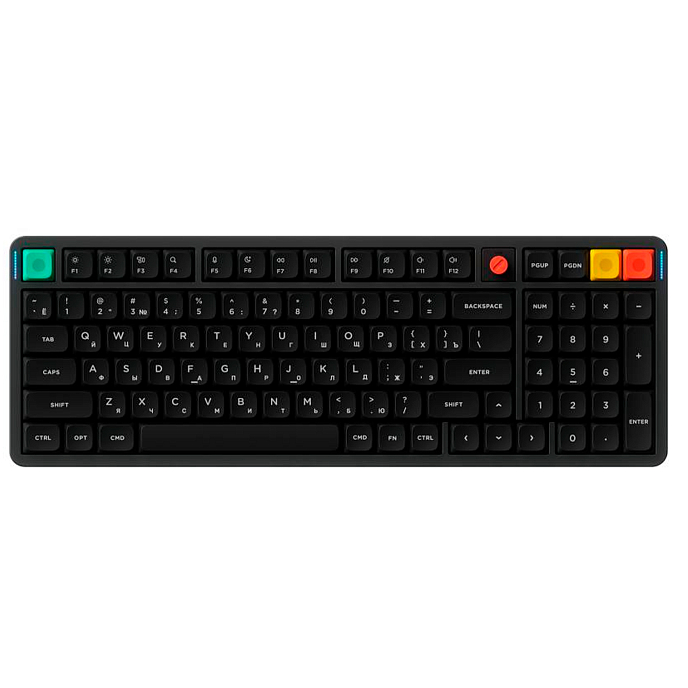 Клавиатура NuPhy Air100v3 Hot Swap Red Nano Switch Nebula Dark - рис.1