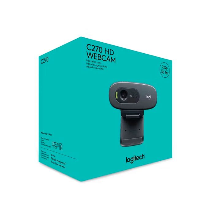 Видеокамера Logitech Webcam HD C270 Black - рис.4