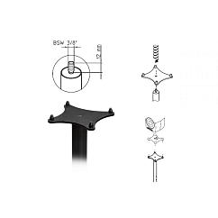 Подставка для мониторов Genelec 8010-408B Black