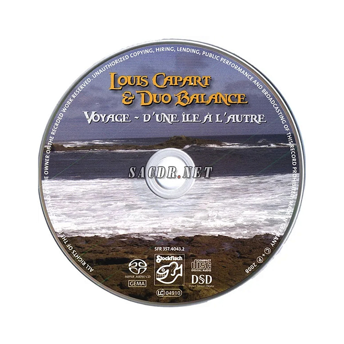 CD-диск Louis Capart & Duo Balance - Voyage SACD - рис.2