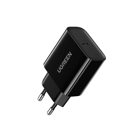 Сетевое зарядное устройство Ugreen CD137 USB-C Power Adapter 20W Black - рис.0