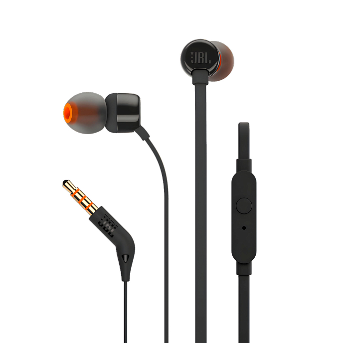 Наушники внутриканальные JBL T110 Black - рис.1