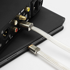 Кабель ddHiFi TC19BC silver USB-C - USB-B 95cm