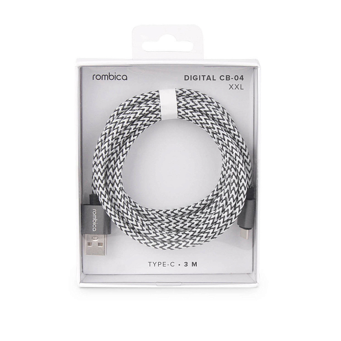 Кабель Rombica Digital CB-04 XXL Black White - рис.3