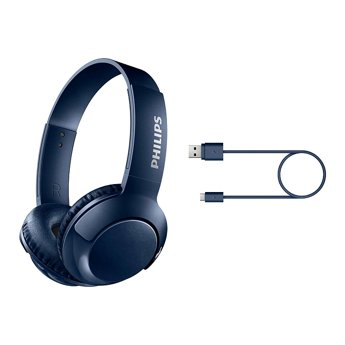 Беспроводные наушники Philips SHB3075 Blue - рис.1