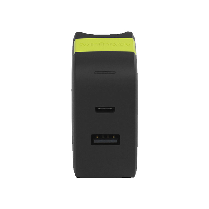 Сетевое зарядное устройство InfinityLab InstantCharger 65W 2 USB Black - рис.1
