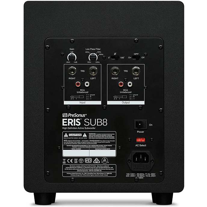 Сабвуфер PreSonus Eris Sub8 Black - рис.1