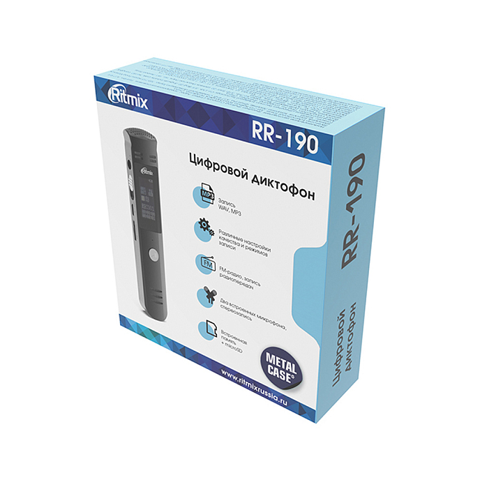 Диктофон Ritmix RR-190 4Gb Black - рис.4