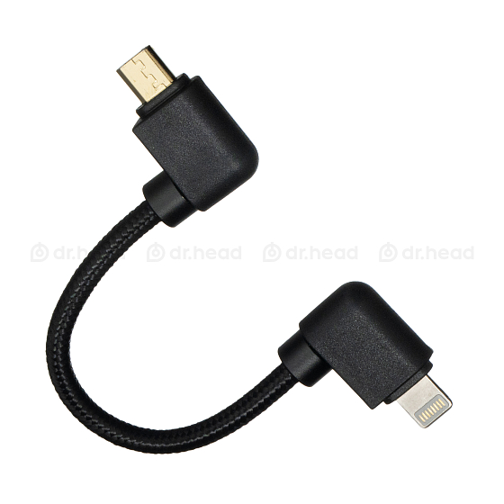 Переходник Lotoo Micro USB-micro – Lightning OTG cable 6.5cm - рис.0