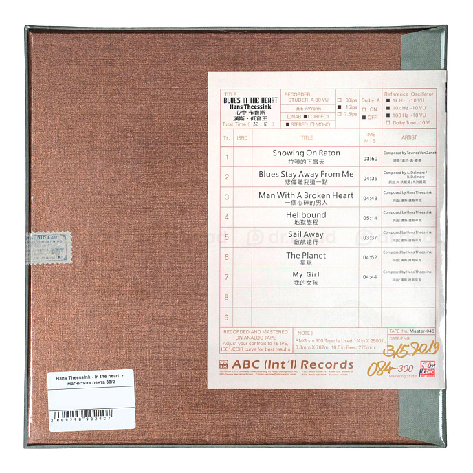 Магнитная лента Hans Theessink - Blues in the heart - 38/2 магнитная лента - рис.2