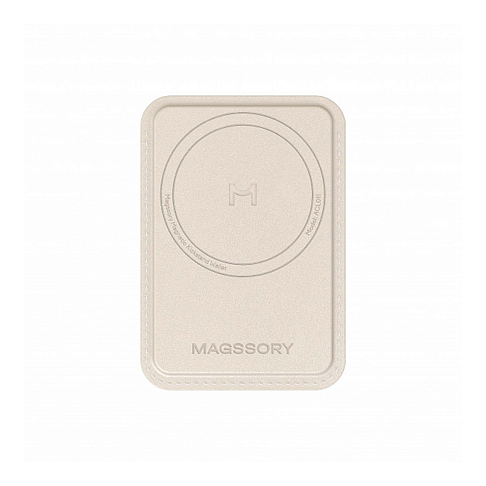 Чехол для смартфонов Magssory Duo Magnetic Kickstand Wallet Ivory - рис.1