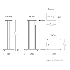 Стойки под акустику KEF Speaker Stand White