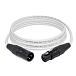 Кабель HeadMade Pro XLR-F - XLR-M White 3m - рис.0 Кабель HeadMade Pro XLR-F - XLR-M White 3m - рис.0