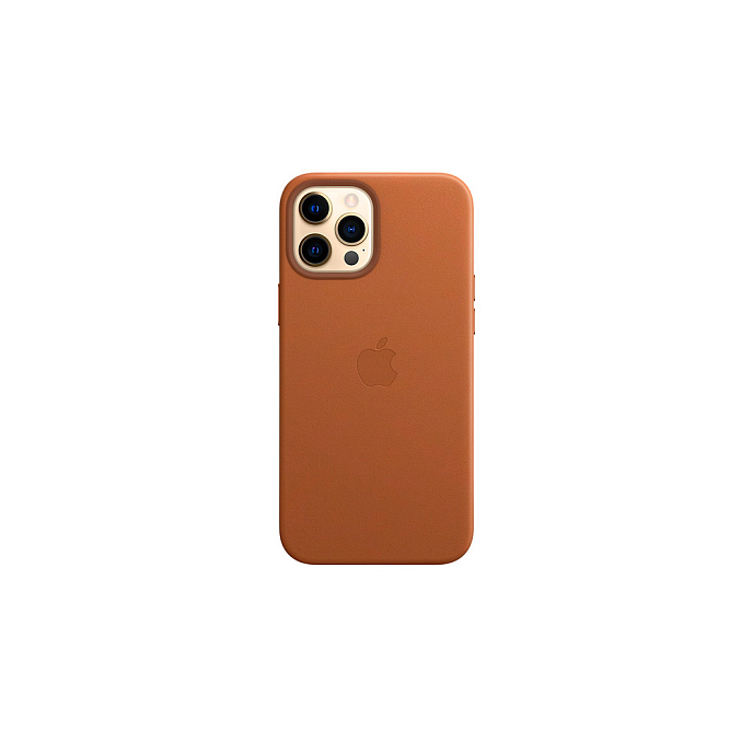 Чехол для смартфонов Apple iPhone 12 Pro Max Leather Case with MagSafe Saddle Brown - рис.1