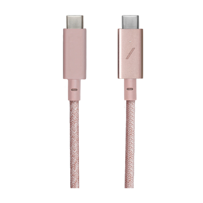 Кабель Native Union Belt Cable Pro USB-C - USB-C Pink 2.4m - рис.1