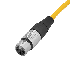 Кабель HeadMade Pro XLR-F - XLR-M Yellow 1.5m