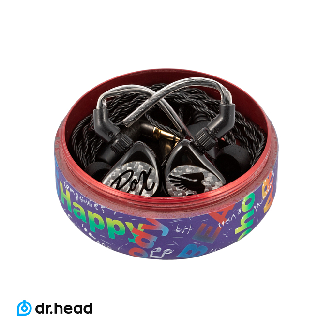 Чехол для наушников Dr.Head Love Music Round IEM Case - рис.3