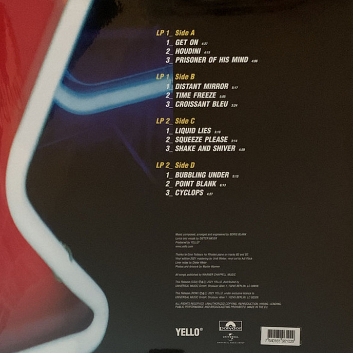 Виниловая пластинка Yello - Motion Picture 2LP - рис.2
