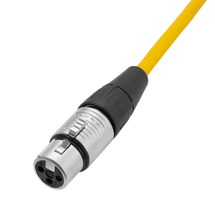 Кабель HeadMade Pro XLR-M - XLR-F Yellow 3m - рис.3