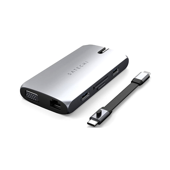 USB HUB Satechi USB-C On-the-Go Multiport Adapter Silver - рис.0