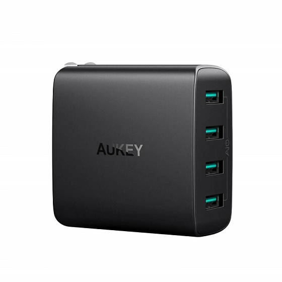 Сетевое зарядное устройство Aukey Wall Charger PA-U48 Black - рис.0