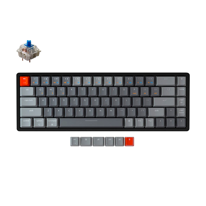 Клавиатура Keychron K6P-J2 Gateron G Pro Blue Switch RGB - рис.0