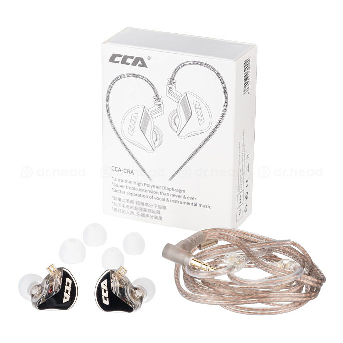 Наушники внутриканальные CCA CRA Black without mic - рис.5