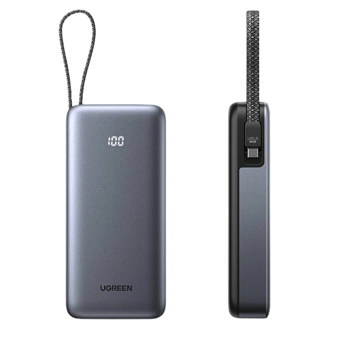 Портативный аккумулятор UGREEN PB537 20000mAh Grey Cosmos - рис.1