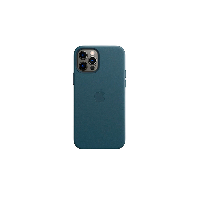 Чехол для смартфонов Apple iPhone 12 + 12 Pro Leather Case with MagSafe Baltic Blue - рис.7
