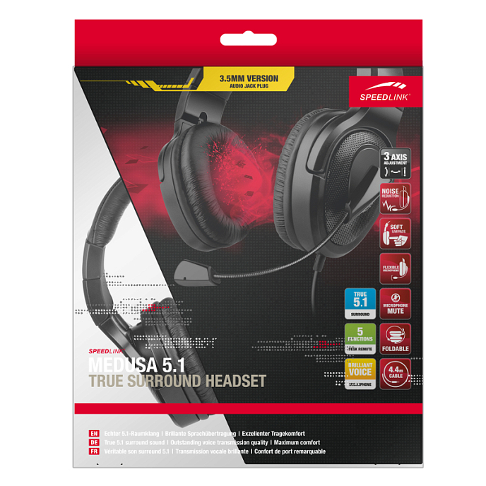 Игровая гарнитура Speedlink MEDUSA 5.1 True Surround Headset - рис.4