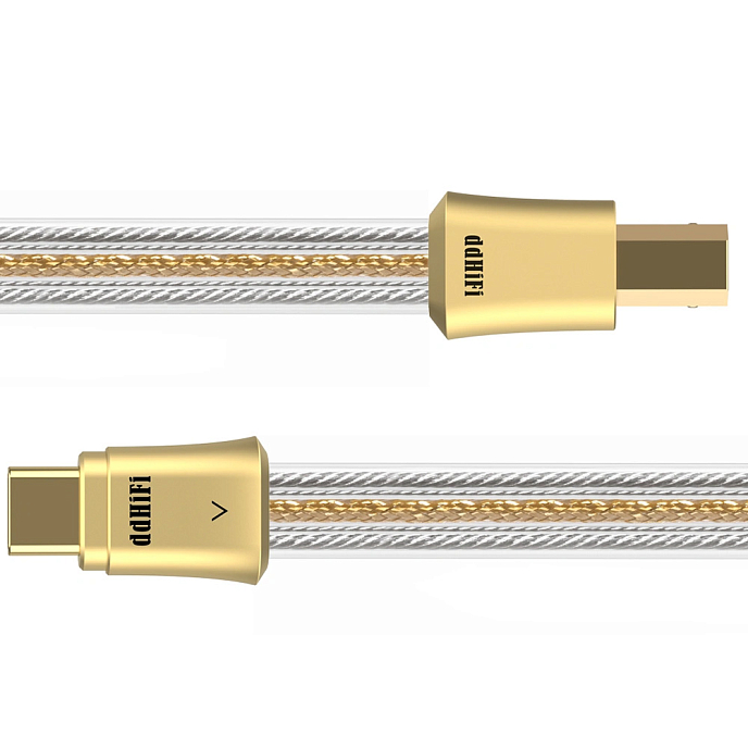 Кабель ddHiFi TC19BC Gold USB-C - USB-B 1m - рис.6