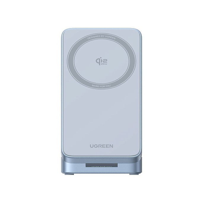 Беспроводная зарядная панель Ugreen W756 MagFlow 25W Magnetic Qi2.2 Wireless 2-in-1 Charger Silver - рис.9