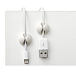Комплект держателей Bluelounge CableDrop Mini BLUCDM-WH White - рис.1