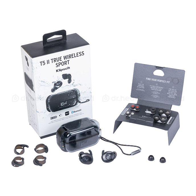 Беспроводные наушники Klipsch T5 II True Wireless Sport black внутриканальные tws наушники (SN 106902720420233)_Уценка - рис.1