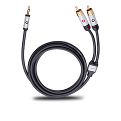 Фото - OEHLBACH I-CONNECT Black Jack 3.5 to 2RCA 5m Кабель OEHLBACH I-CONNECT Black Jack 3.5 to 2RCA 5m
