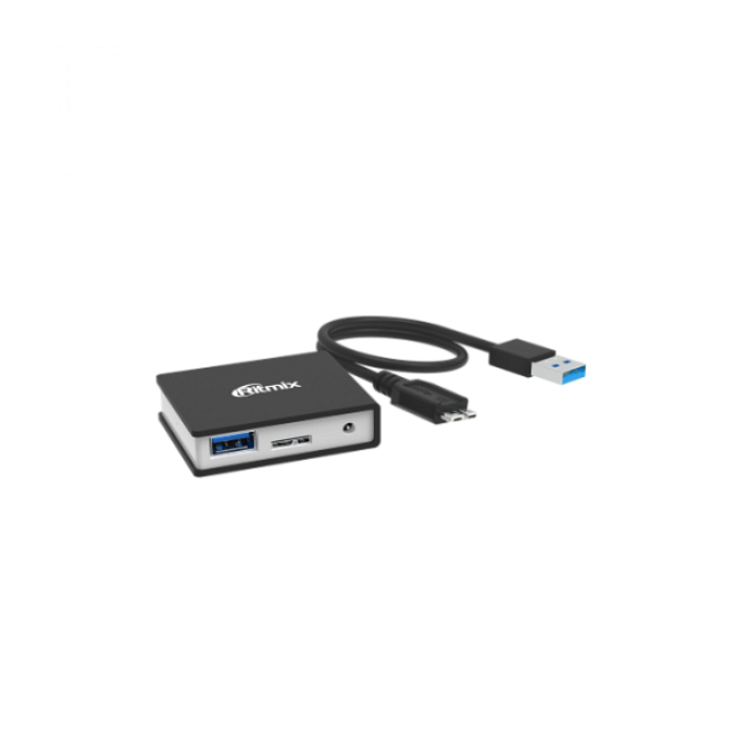 USB HUB Ritmix CR-3400 Black - рис.1
