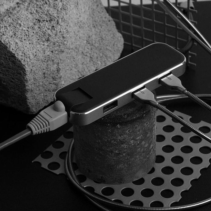 USB HUB Rombica USB-C Chronos Black - рис.8