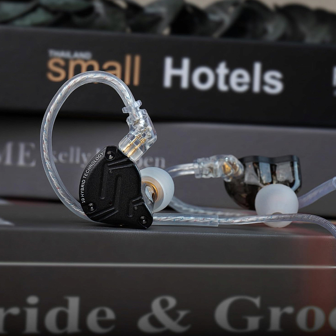 Наушники внутриканальные KZ ZS10 Pro X with Mic Black - рис.5