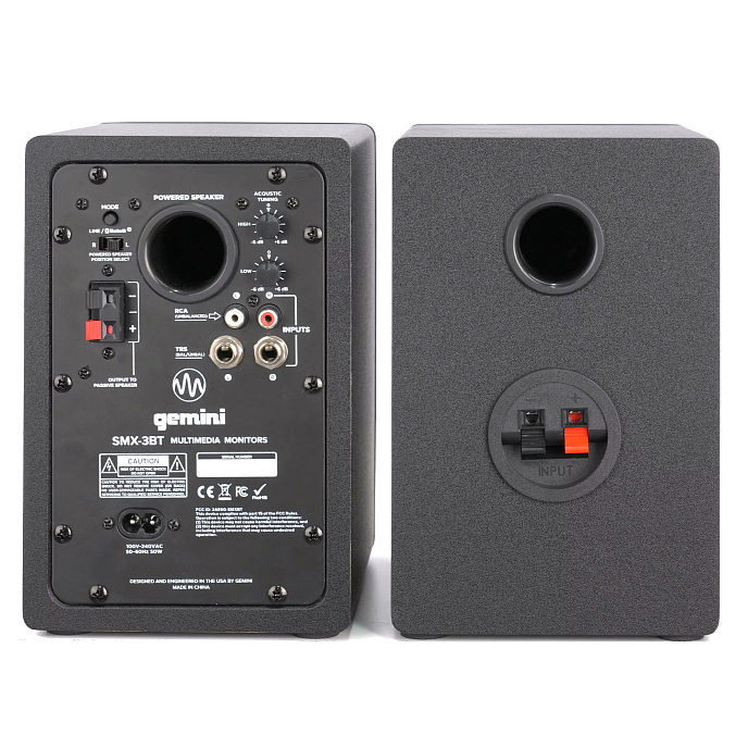 Студийный монитор Gemini SMX-03BT Black - рис.2