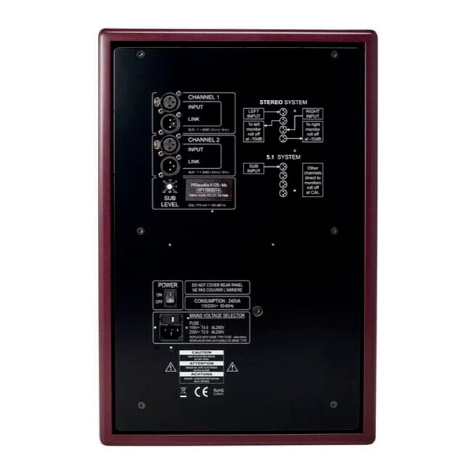 Сабвуфер PSI Audio Sub A125-Ms Red - рис.3