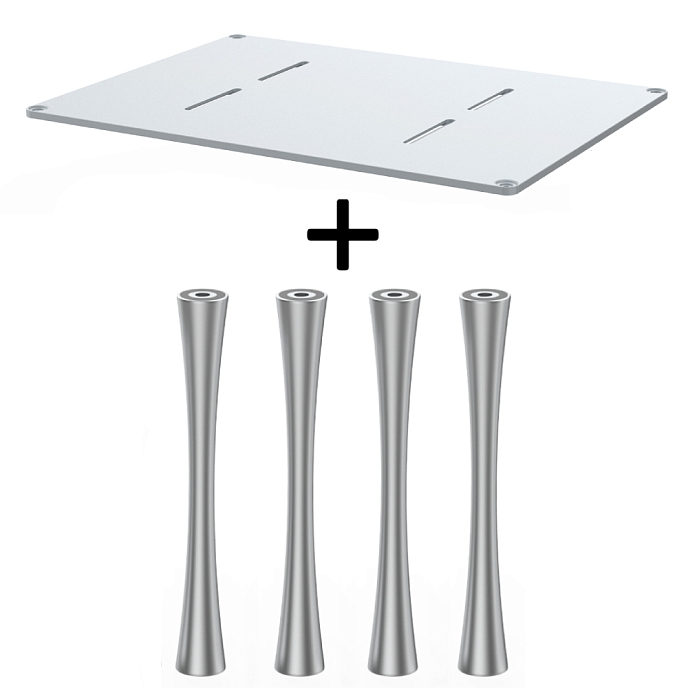 Стойка для Hi-Fi ddHiFi HS550 + SR150 x 4 Cool Gray/Silver - рис.0