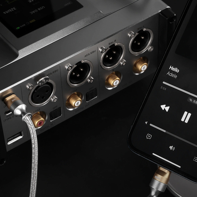 Кабель ddHiFi MFi05 M2 Silver 0.5m - рис.2
