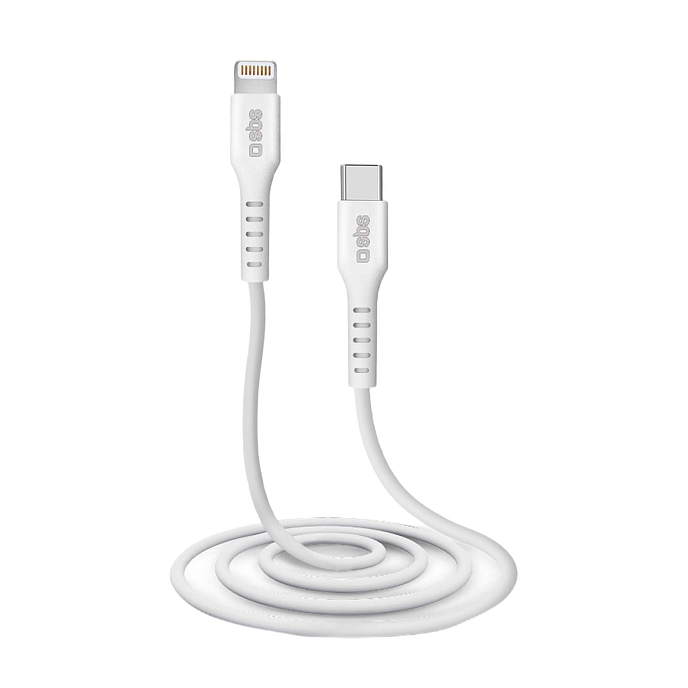 Кабель SBS USB-C - Lightning 1m White - рис.0