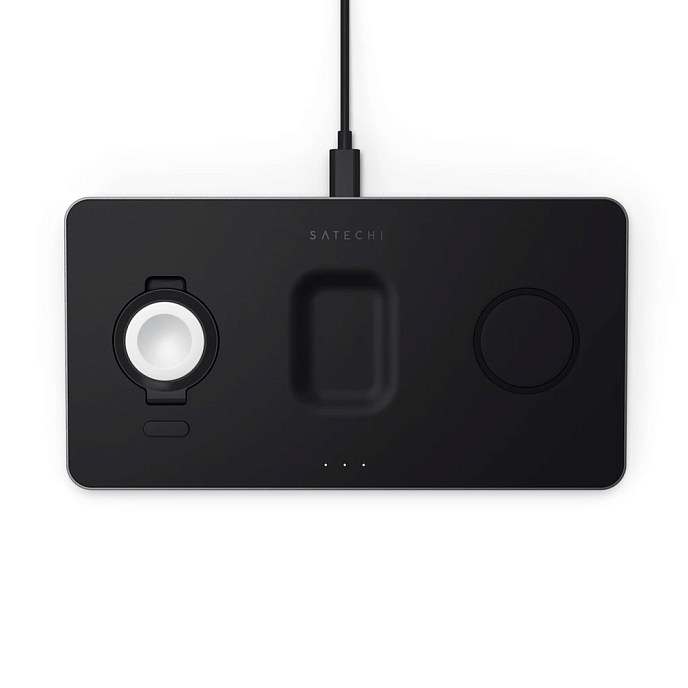 Беспроводная зарядка Satechi Trio Wireless Charging Pad Space Gray - рис.0