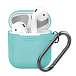 Чехол для наушников Deppa Case for AirPods carbine Mint - рис.0