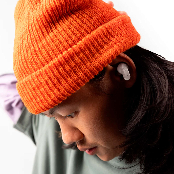 Беспроводные наушники Skullcandy Dime 3 Bone/Orange Glow - рис.4