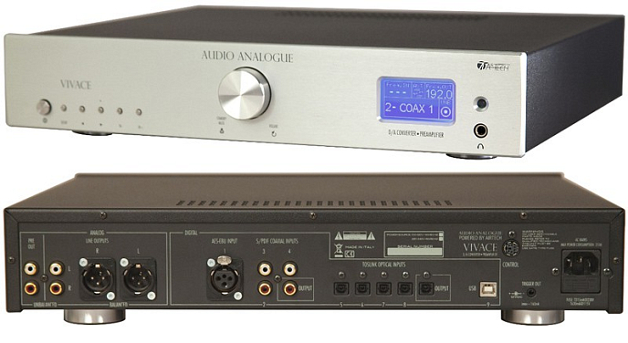 Предусилитель/ЦАП Audio Analogue Vivace DAC/Preamplifier Silver - рис.1