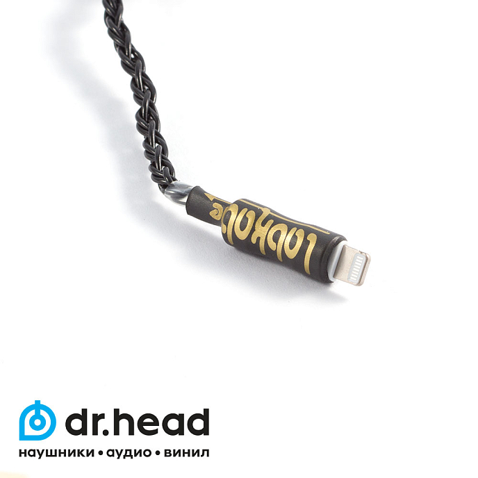 Кабель Labkable Silver Black 4pin JH - Lightning with bass control - рис.1