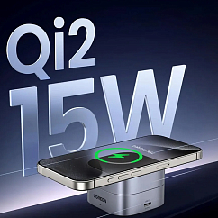 Зарядное устройство UGREEN W702 2-in-1 Magnetic Grey