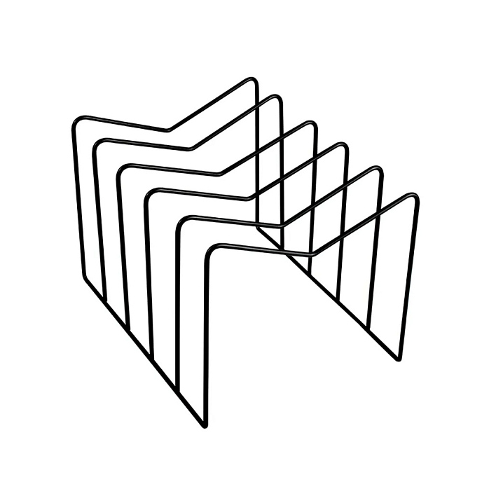 Подставка для пластинок Alive Audio AA-ACC-STDMSH Black (для 50 пластинок) - рис.0